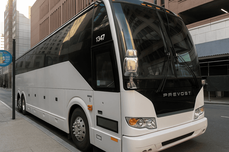 a Charter Bus Rental Shreveport coach bus